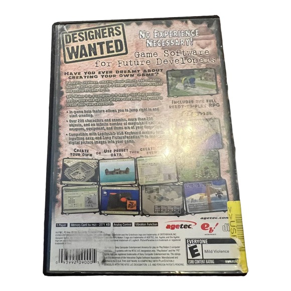 RPG Maker 2 Video Game for the Playstation 2 - Picture 3 of 3